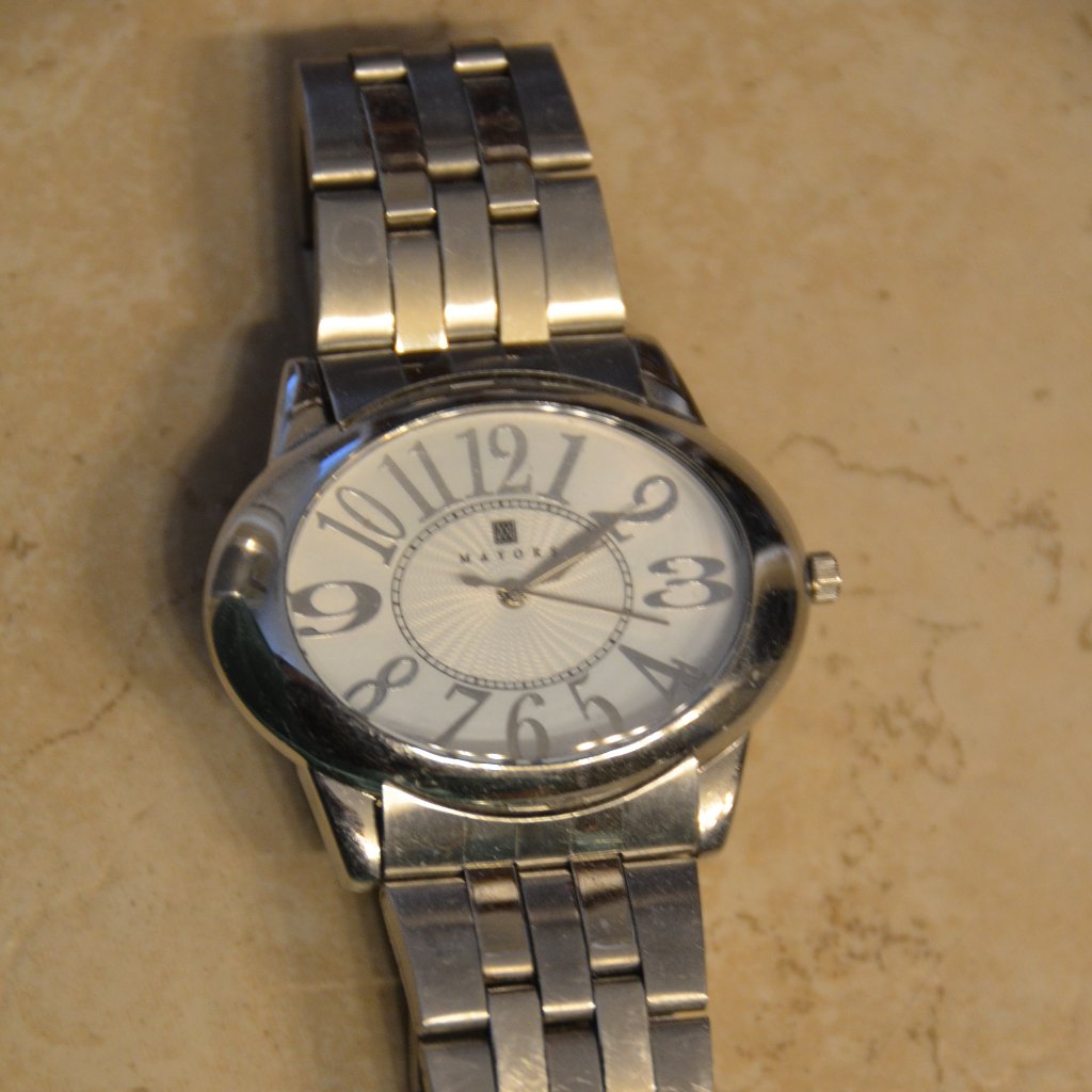 Classic Estate Mayors Birks Oval Silver White Sunburst Dial Metal Band Watch — image 2 of 8